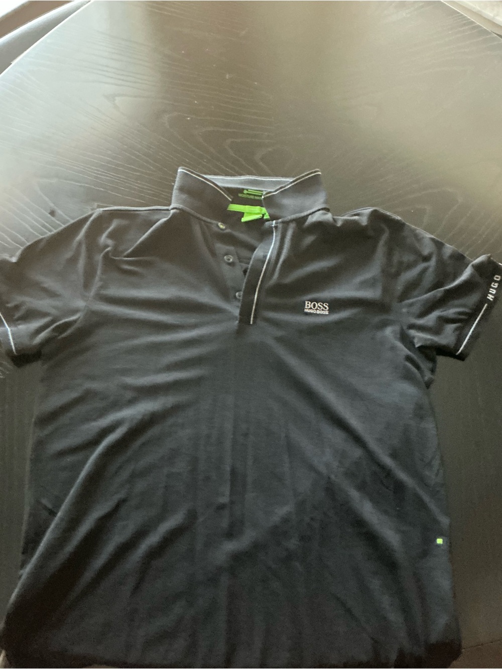 Hugo Boss Black Polo with Subtle Lime Accent